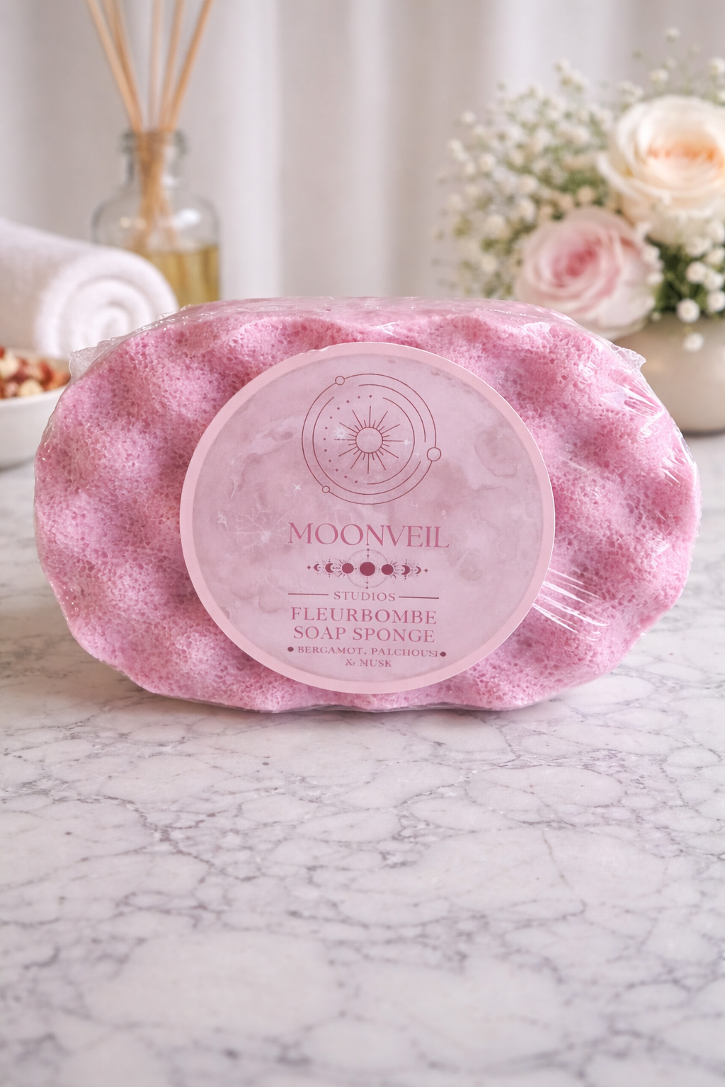 Fleure Bombe Soap Sponge (inspired by Flower Bomb) Luxury Fragrance Collection